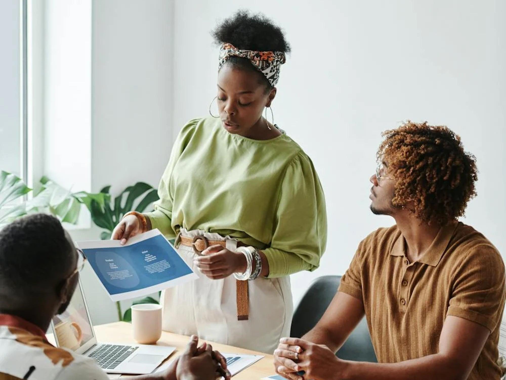 Team analyzing workflows and planning